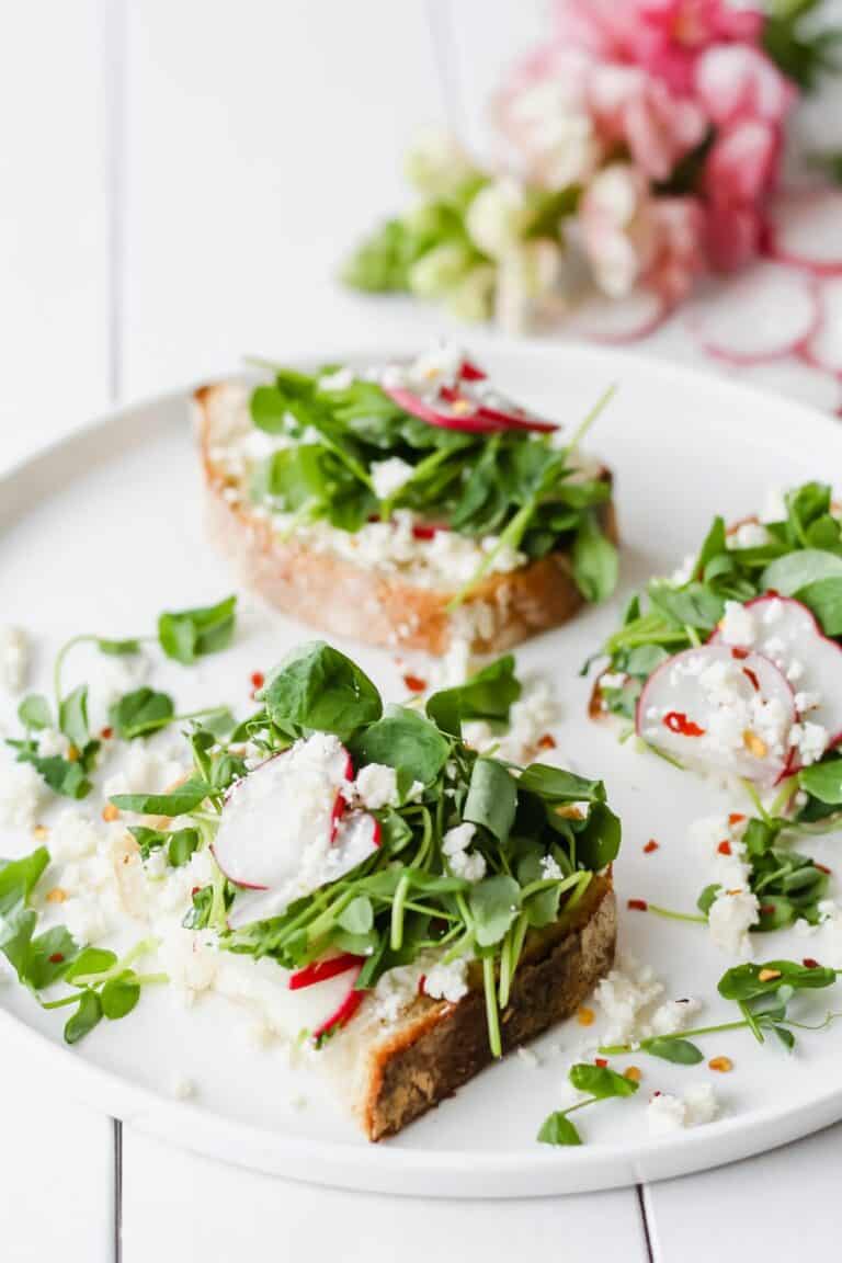 Microgreen Crostini