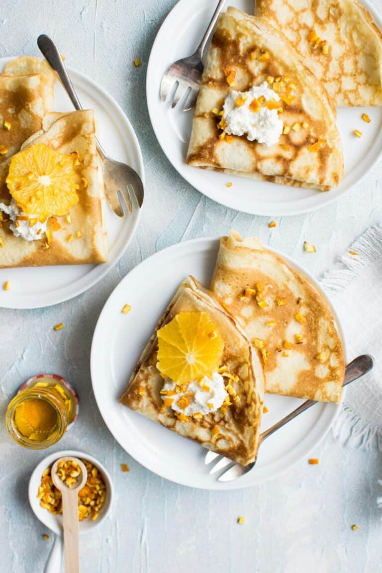 Indulge in a Nutritious Delight: Crepes Suzette with Crème Fraîche