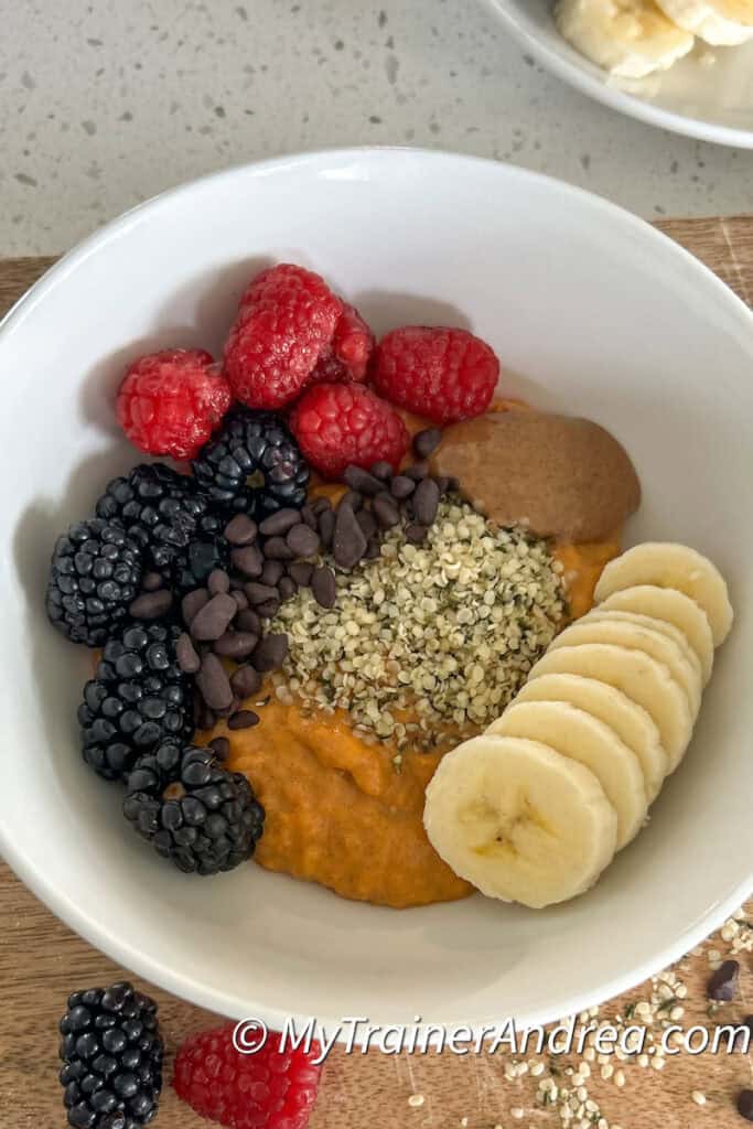 healthy sweet potato breakfast bowl 